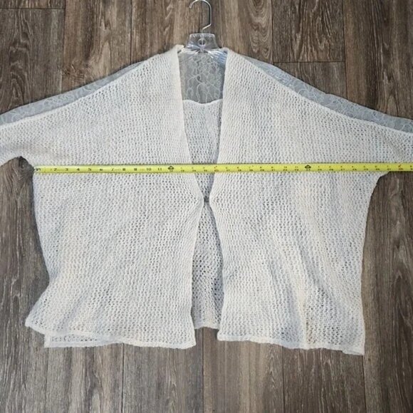 Free People Peakaboo Lace Wool Oversized Open Cardigan - Picture 6 of 8
